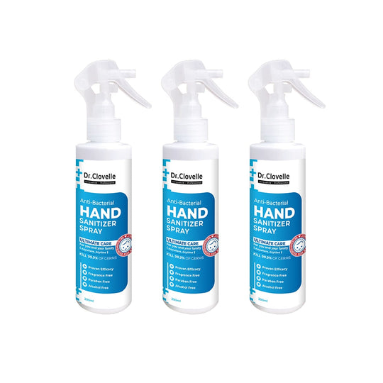 Dr Clovelle Anti Bacteria Hand Sanitizer Spray 200ml x3 Bottles