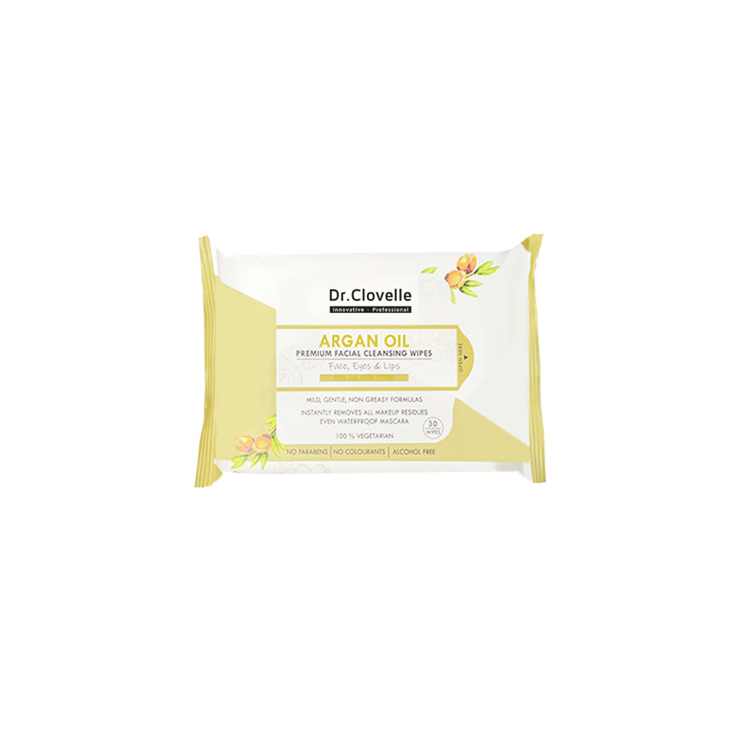 Dr.Clovelle Premium Facial Cleansing Wipes - Argan Oil